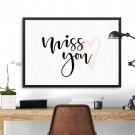 MISS YOU - Plakat w ramie MISS YOU - Plakat w ramie