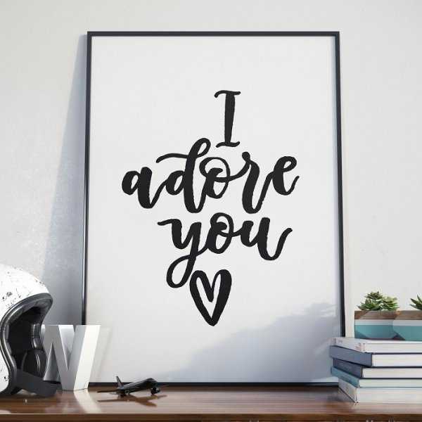 I ADORE YOU - Plakat w ramie I ADORE YOU - Plakat w ramie