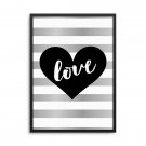 HEART LOVE ART - Plakat w ramie HEART LOVE ART - Plakat w ramie