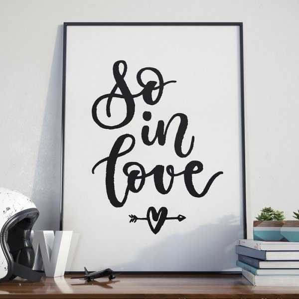SO IN LOVE - Plakat w ramie SO IN LOVE - Plakat w ramie