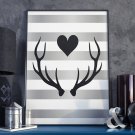 DEER LOVE - Plakat w ramie DEER LOVE - Plakat w ramie