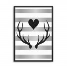 DEER LOVE - Plakat w ramie DEER LOVE - Plakat w ramie