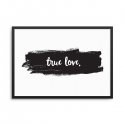 TRUE LOVE - Plakat w ramie