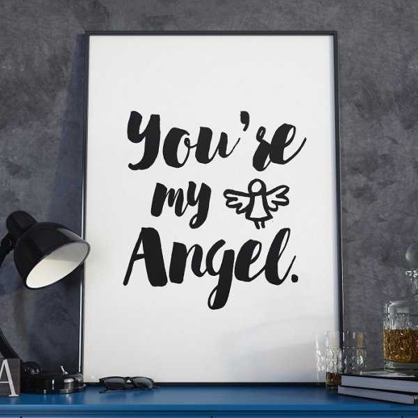 YOU'RE MY ANGEL - Plakat w ramie YOU'RE MY ANGEL - Plakat w ramie