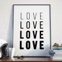 LOVE LEVELS - Plakat w ramie