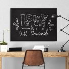 LOVE IS ALL AROUD - Plakat w ramie LOVE IS ALL AROUD - Plakat w ramie