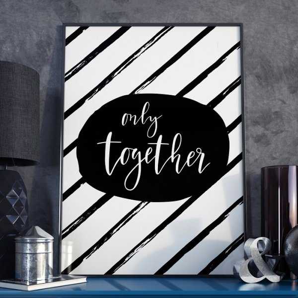 ONLY TOGETHER - Plakat w ramie ONLY TOGETHER - Plakat w ramie