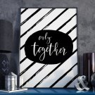 ONLY TOGETHER - Plakat w ramie ONLY TOGETHER - Plakat w ramie