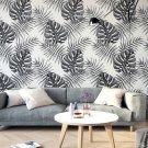 BLACK MONSTERA - Tapeta ścienna BLACK MONSTERA - Tapeta ścienna
