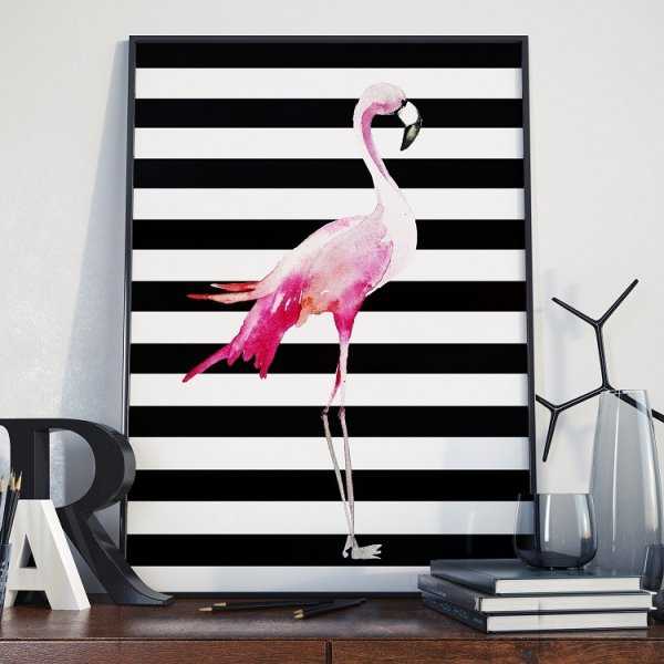 FLAMINGO - Plakat w ramie FLAMINGO - Plakat w ramie