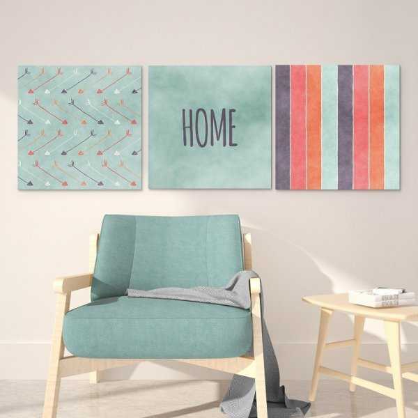 AZTEC HOME - Komplet trzech obrazów na płótnie AZTEC HOME - Komplet trzech obrazów na płótnie