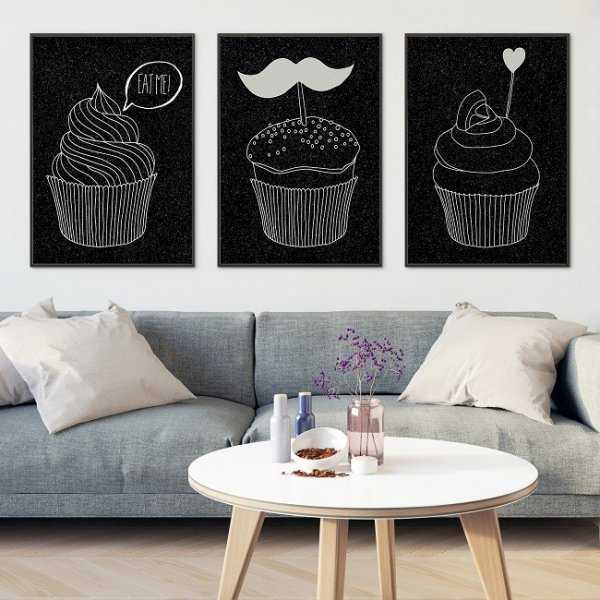 MUFFINS DESIGN - Komplet plakatów MUFFINS DESIGN - Komplet plakatów