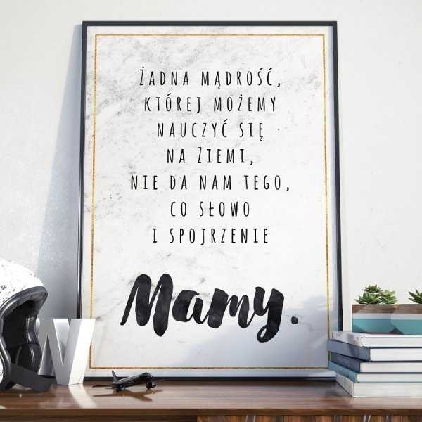 Słowo i spojrzenie Mamy - Plakat dla Mamy Słowo i spojrzenie Mamy - Plakat dla Mamy