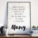 Słowo i spojrzenie Mamy - Plakat dla Mamy Słowo i spojrzenie Mamy - Plakat dla Mamy