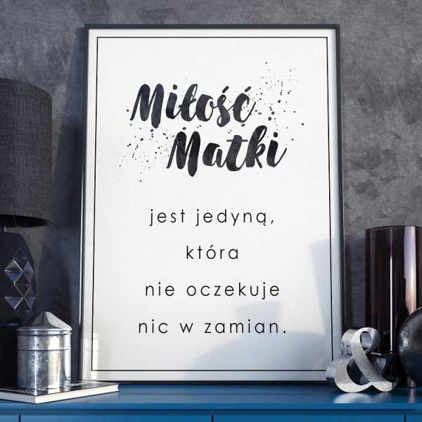Miłość matki - Plakat dla Mamy Miłość matki - Plakat dla Mamy