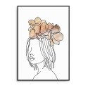 floral hair plakat w ramce