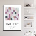 plakat z ramką maze of art