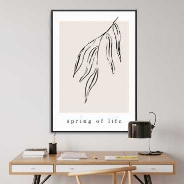 plakat w ramie spring of life