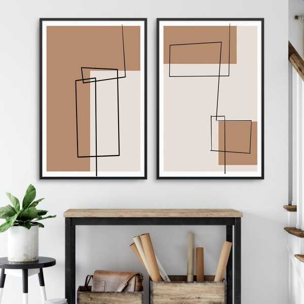 zestaw dwóch plakatów modern shaping