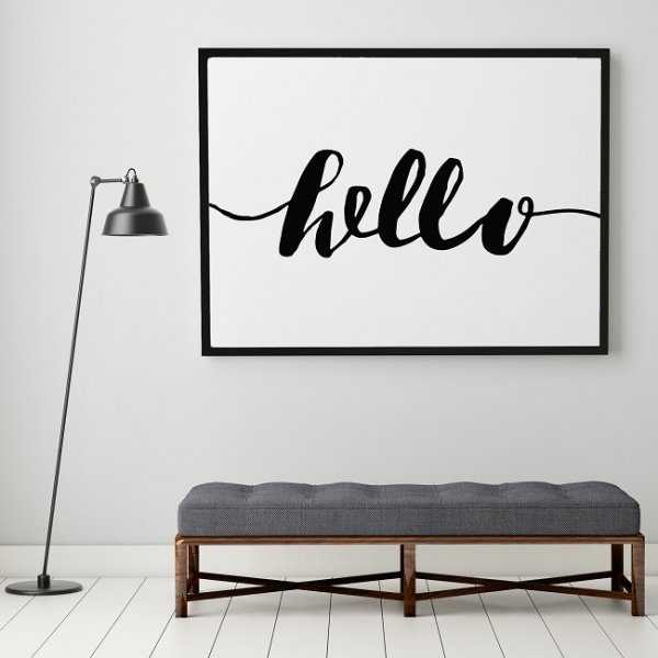 HELLO - Plakat typograficzny HELLO - Plakat typograficzny
