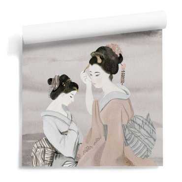 tapeta ścienna kimono art