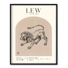 znak zodiaku lew na plakacie