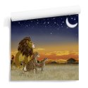 safari kings by night tapeta dla dzieci