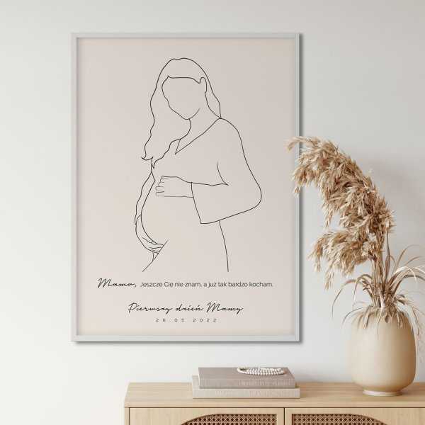 plakat Pierwszy dzień matki w ciąży