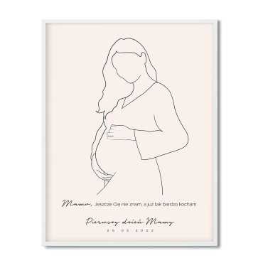 plakat Pierwszy dzień matki w ciąży