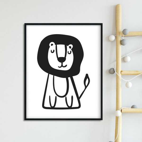 MR. LION - Plakat dla dzieci MR. LION - Plakat dla dzieci