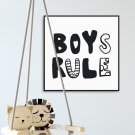 BOYS RULE - Plakat dla dzieci