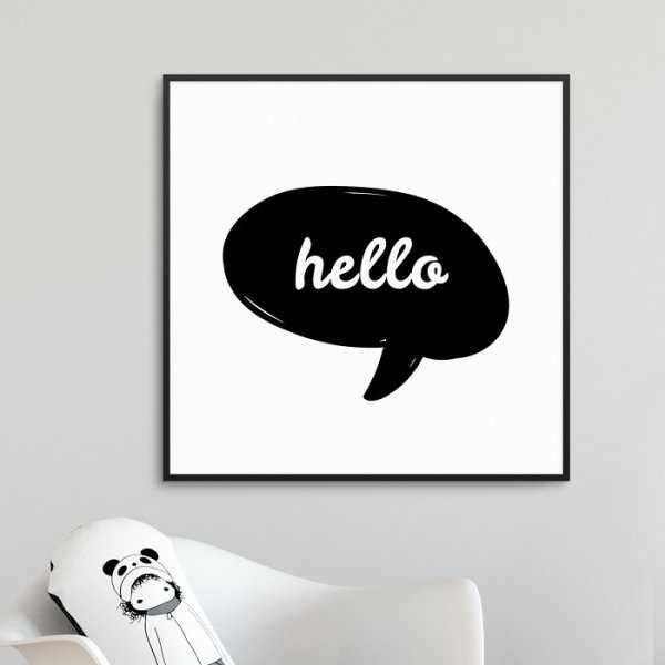 CUTE HELLO - Plakat dla dzieci CUTE HELLO - Plakat dla dzieci