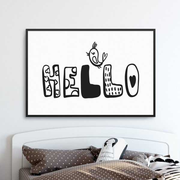 HELLO BIRD - Plakat dla dzieci HELLO BIRD - Plakat dla dzieci