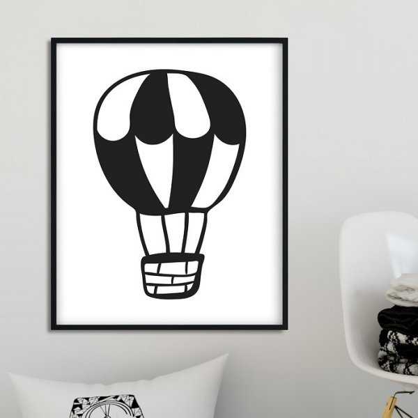 SCANDI BALLOON - Plakat dla dzieci SCANDI BALLOON - Plakat dla dzieci