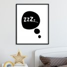 Zzzz... - Plakat dla dzieci Zzzz... - Plakat dla dzieci