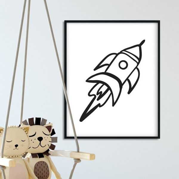 Rocket - Plakat dla dzieci