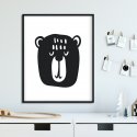 Scandi bear - Plakat dla dzieci
