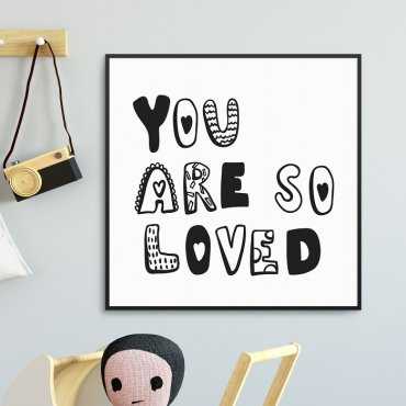 YOU ARE SO LOVED - Plakat dla dzieci
