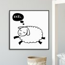 SLEEPY SHEEP - Plakat dla dzieci SLEEPY SHEEP - Plakat dla dzieci