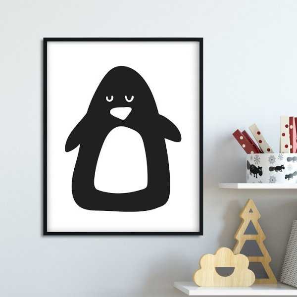 Pinguin - Plakat dla dzieci Pinguin - Plakat dla dzieci