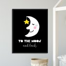 TO THE MOON AND BACK - Plakat dla dzieci TO THE MOON AND BACK - Plakat dla dzieci