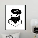 HELLO FOX - Plakat dla dzieci HELLO FOX - Plakat dla dzieci