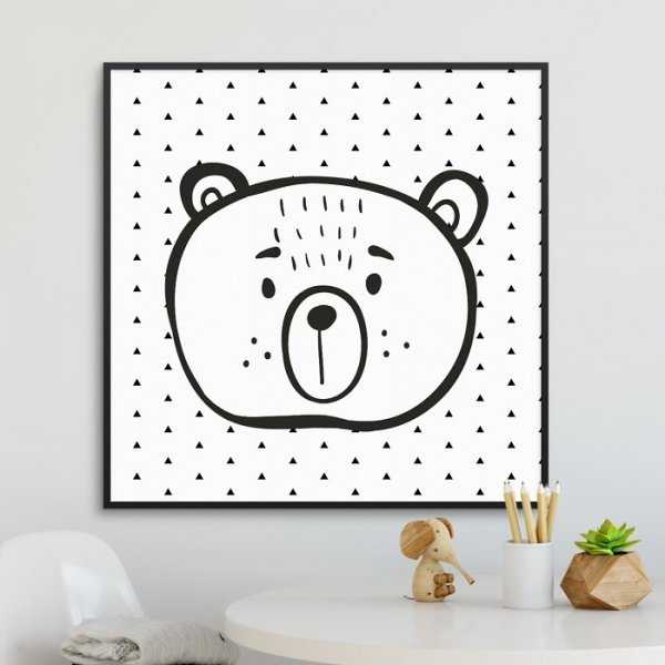 TRIANGLE BEAR - Plakat dla dzieci TRIANGLE BEAR - Plakat dla dzieci