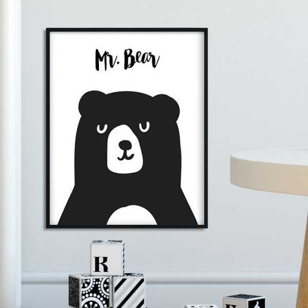 MR. BEAR - Plakat dla dzieci