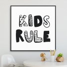 KIDS RULE - Plakat dla dzieci