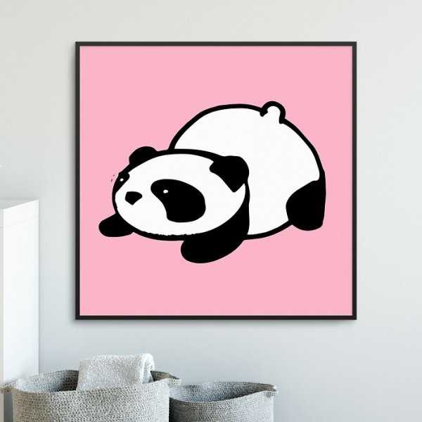 PINK PANDA - Plakat dla dzieci PINK PANDA - Plakat dla dzieci