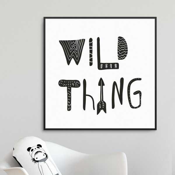 WILD THING - Plakat dla dzieci WILD THING - Plakat dla dzieci