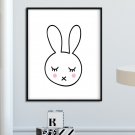 CUTE RABBIT - Plakat dla dzieci CUTE RABBIT - Plakat dla dzieci