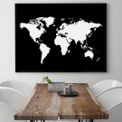 MAPA ŚWIATA - Plakat designerski MAPA ŚWIATA - Plakat designerski