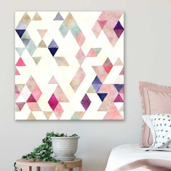 Modny obraz na płótnie - Triangular Pastel Modny obraz na płótnie - Triangular Pastel